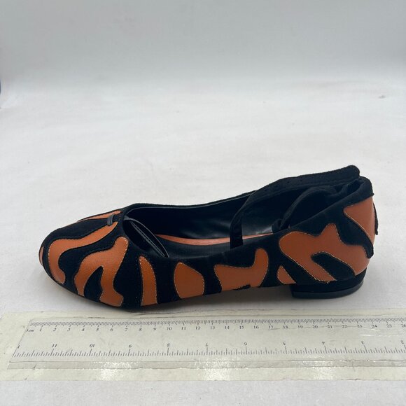 Zszszsu Leopard Chic Round Toe Strappy Chunky Low Heels Ankle T-Strap Shoes - Picture 2 of 8